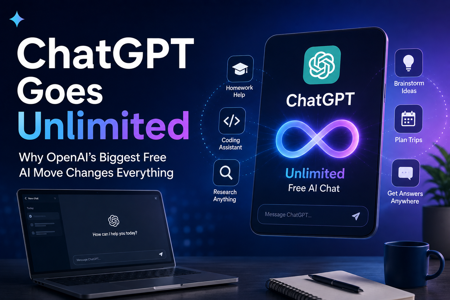 ChatGPT Goes Unlimited: Why OpenAI's Biggest Free AI Move Changes Everything