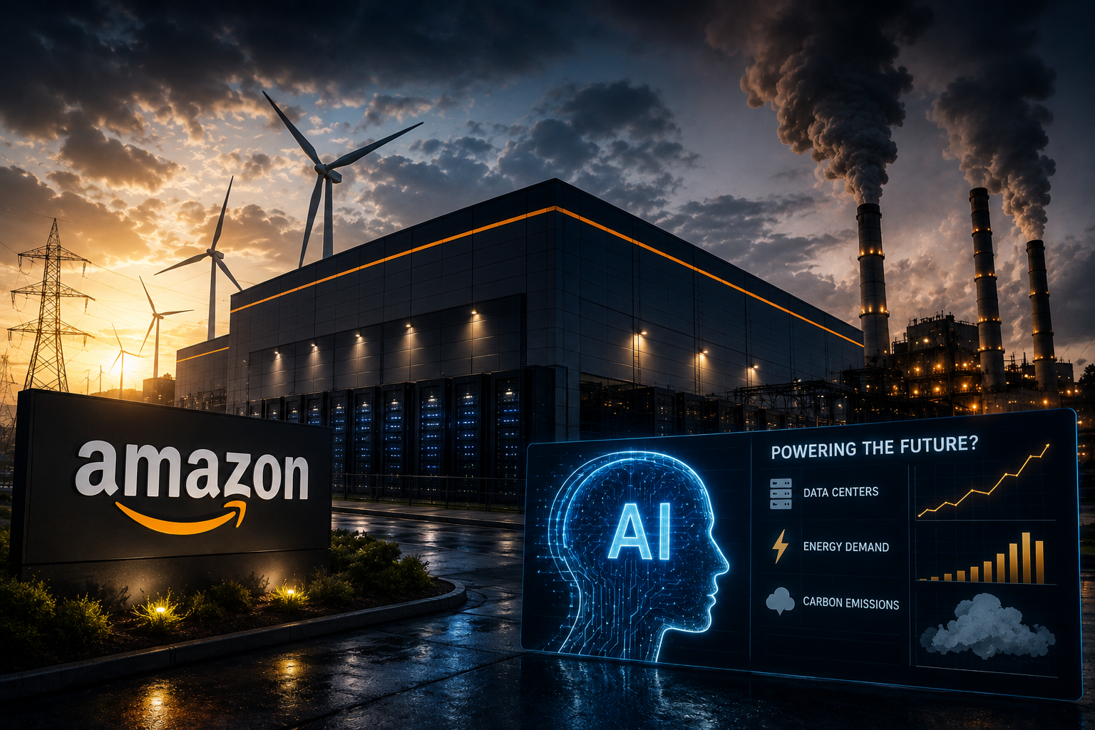 AI’s Power Problem Hits Amazon’s Data Center Boom