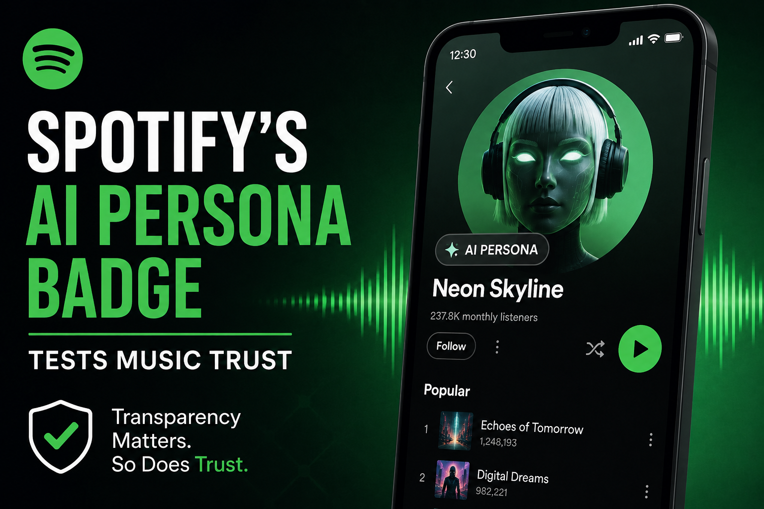 Spotify’s AI Persona Badge Tests Music Trust
