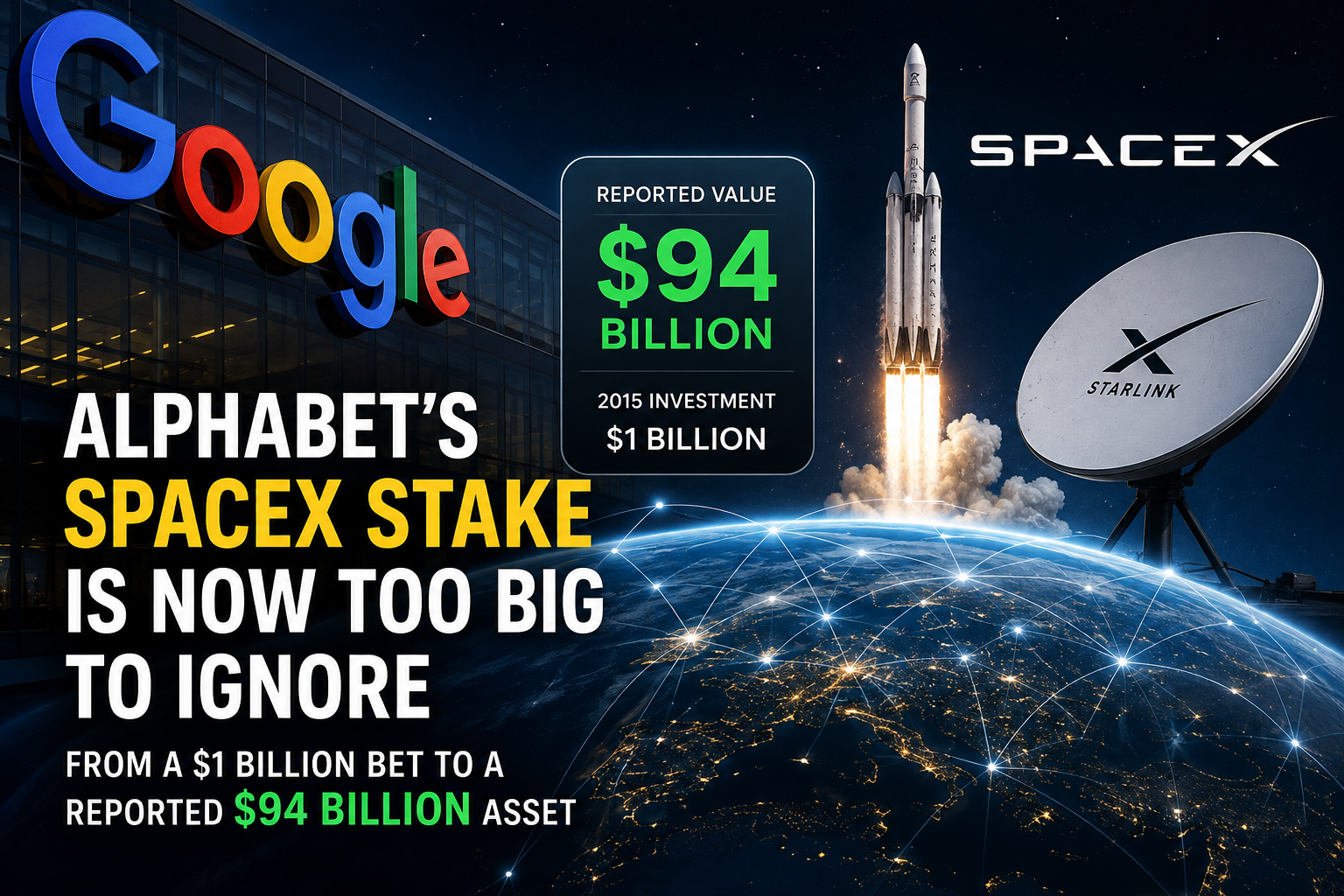 Alphabet’s SpaceX Stake Is Now Too Big to Ignore