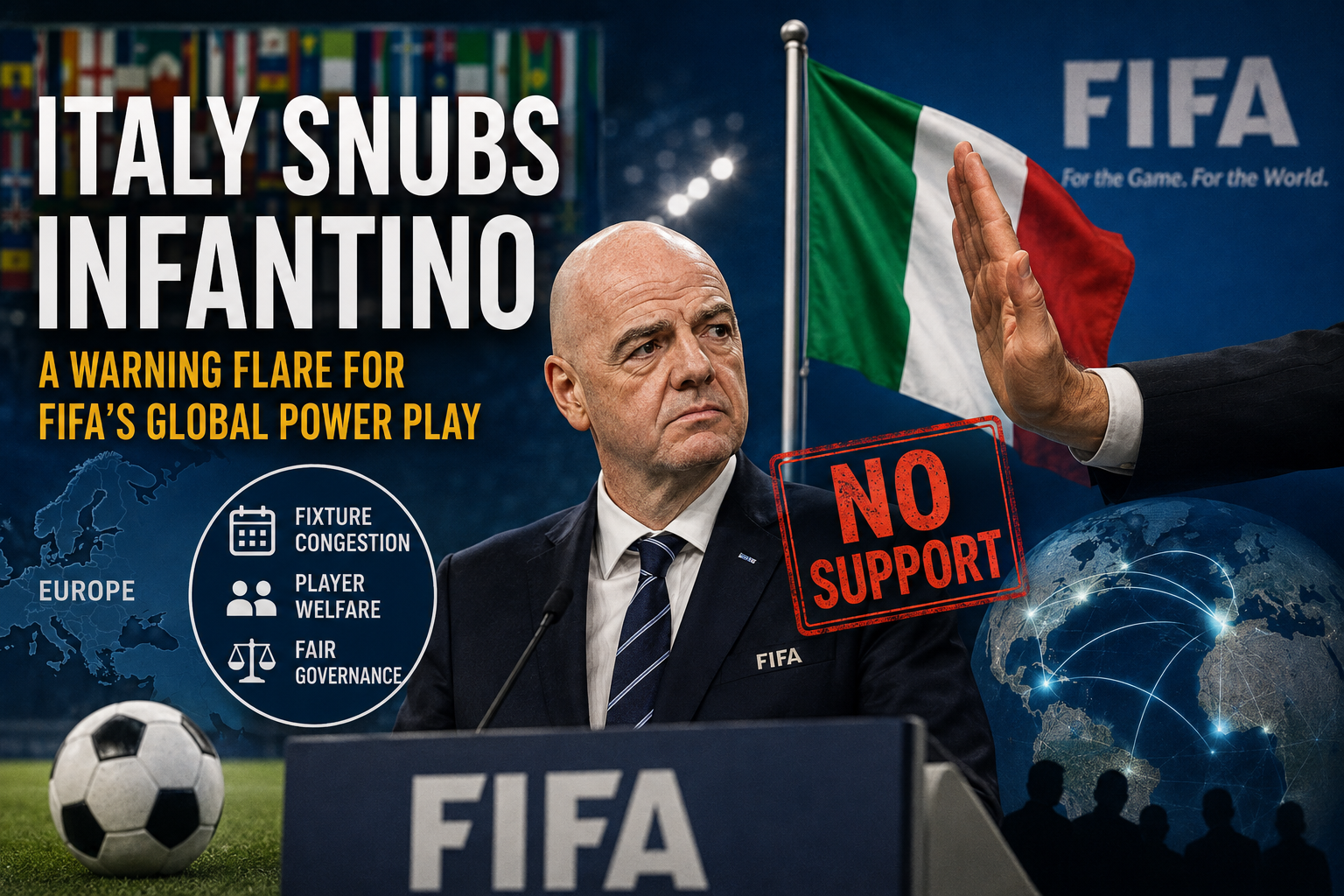 Italy’s Infantino Snub Tests Europe’s FIFA Clout