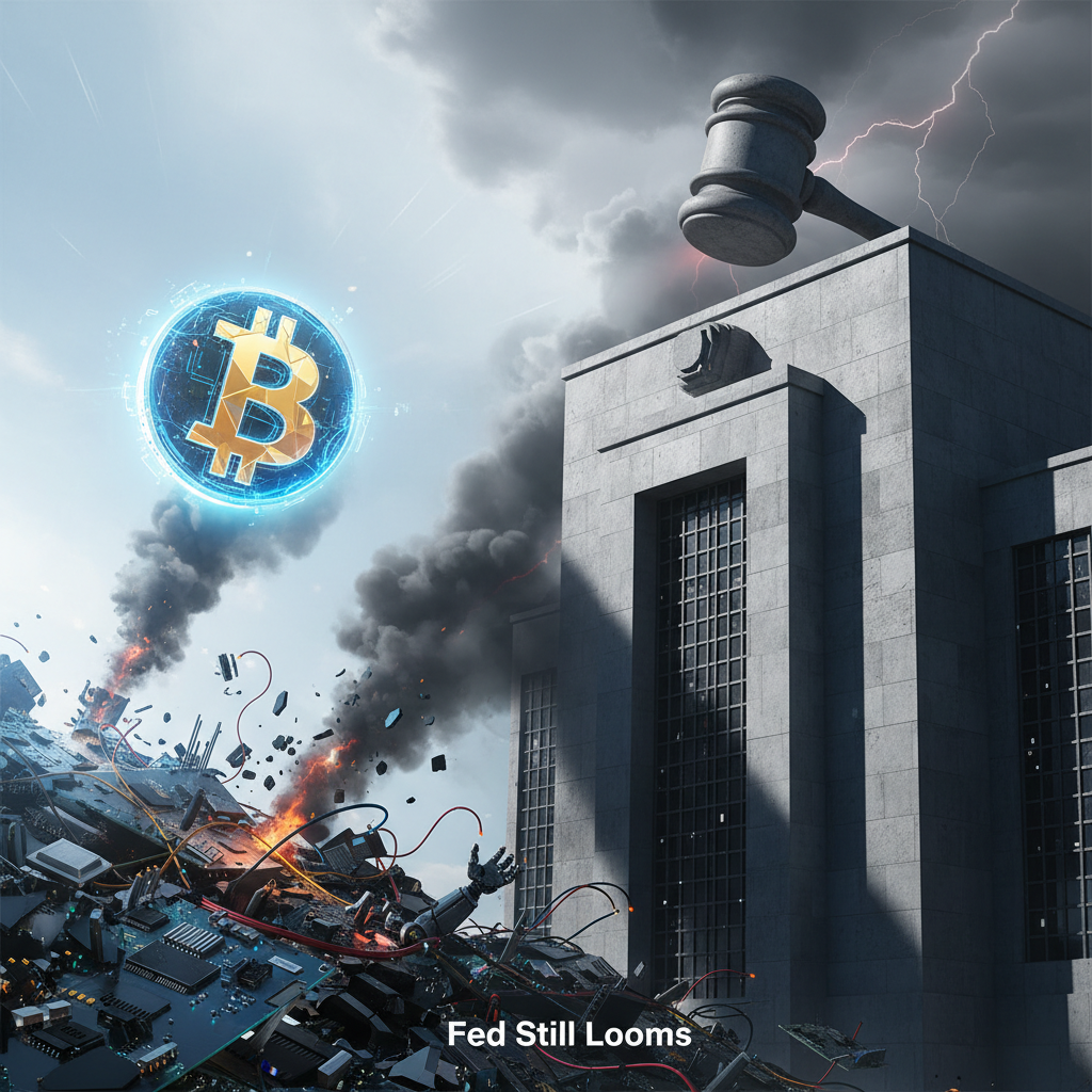 Bitcoin Dodges the AI Rout, but the Fed Still Looms