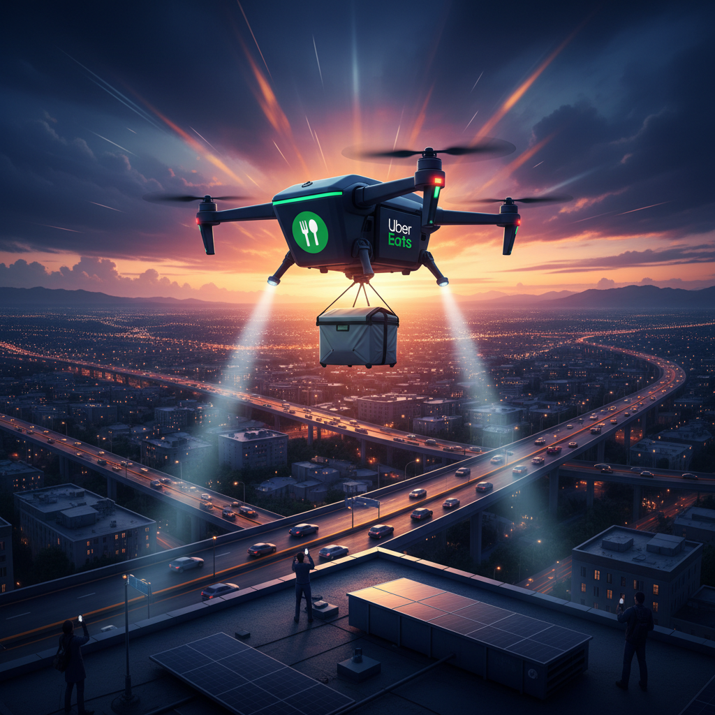 Uber Eats’ Drone Bet Could Make Delivery Faster